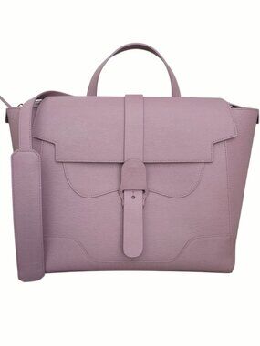 Senreve Maestra Bag Large Lilac Mimosa Saffiano Leather Convertible Backpack
